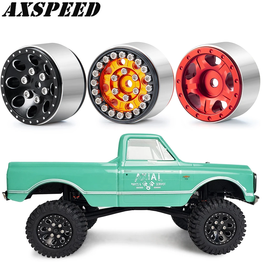 

Колесные диски 1:24 Beadlock, 4 шт./компл., ступицы из алюминиевого сплава для осевого колеса SCX24 90081, запчасти для автомобильных дисков с дистанцион...