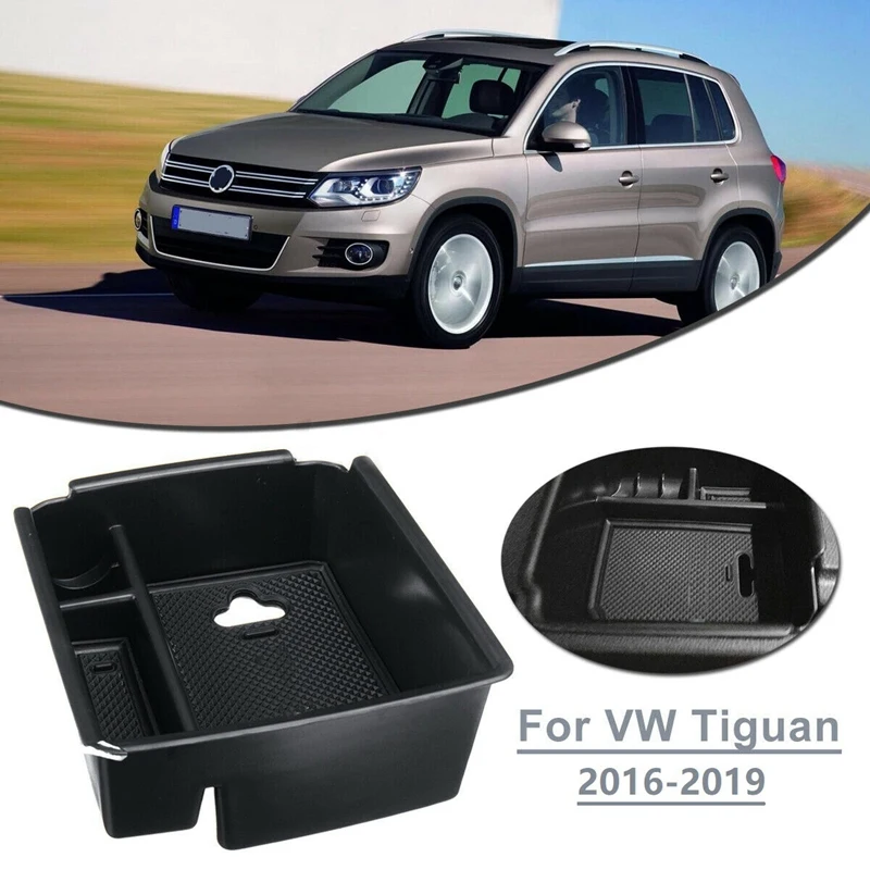 

Автомобильный подлокотник, центральный ящик для хранения, контейнер, органайзер для перчаток, чехол для-Tiguan Mk2 2016 2017 2018 2019
