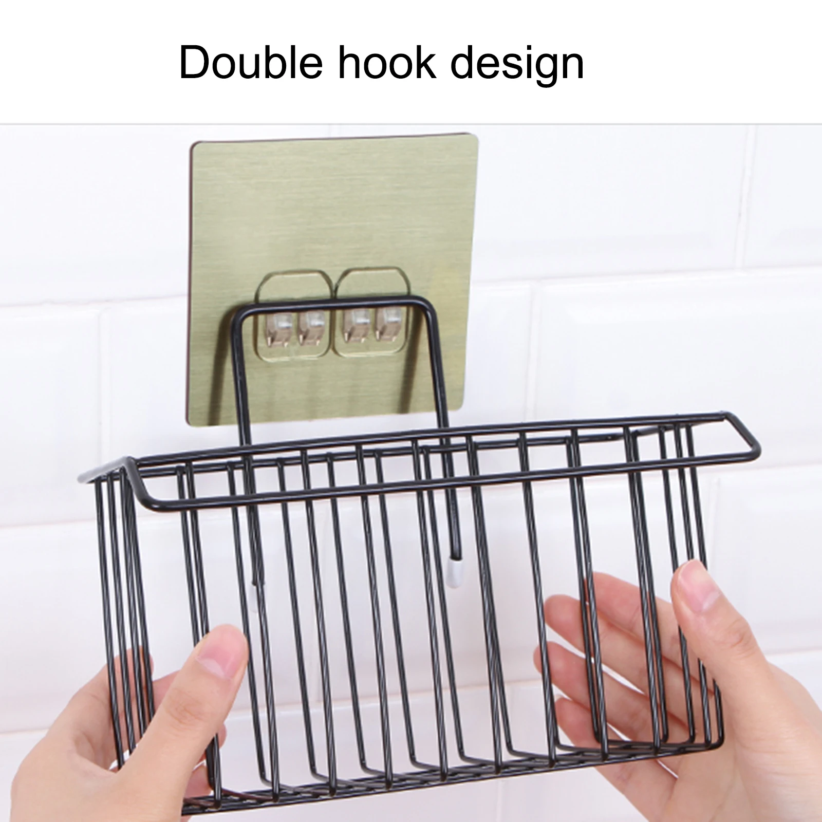 

Household Wrought Iron Kitchen Rack Rag Drain Rack Non-Marking Sink Basket Detergent Sponge Storage Holder Sponge Drain Rack