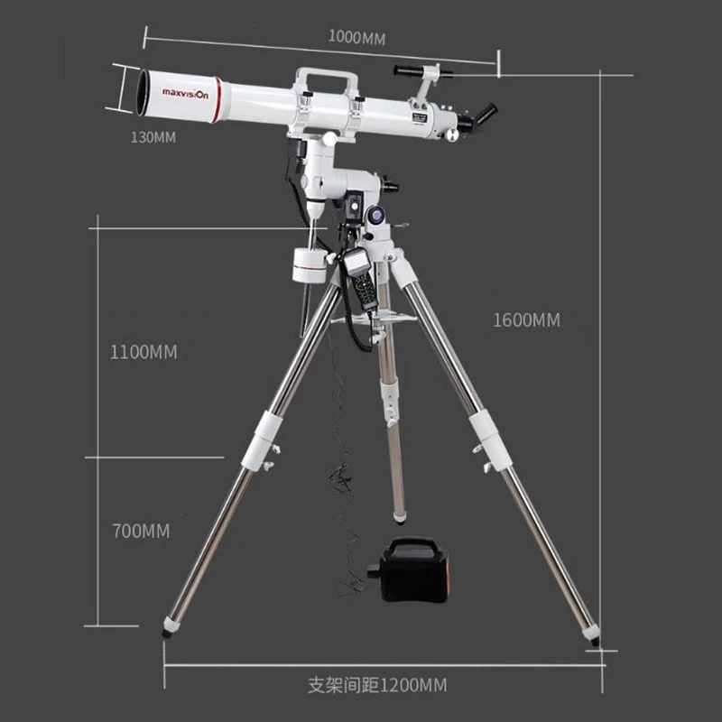 Maxvision 102/1000mm Achromatic GOTO Automatic Star-seeking Astronomical Telescope German Equatorial Mount 2 Inches Tripod | Инструменты