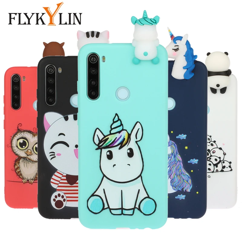 FLYKYLIN силиконовый чехол с 3D куклой и игрушками для Xiaomi Redmi Note 8 Pro 8A задняя крышка
