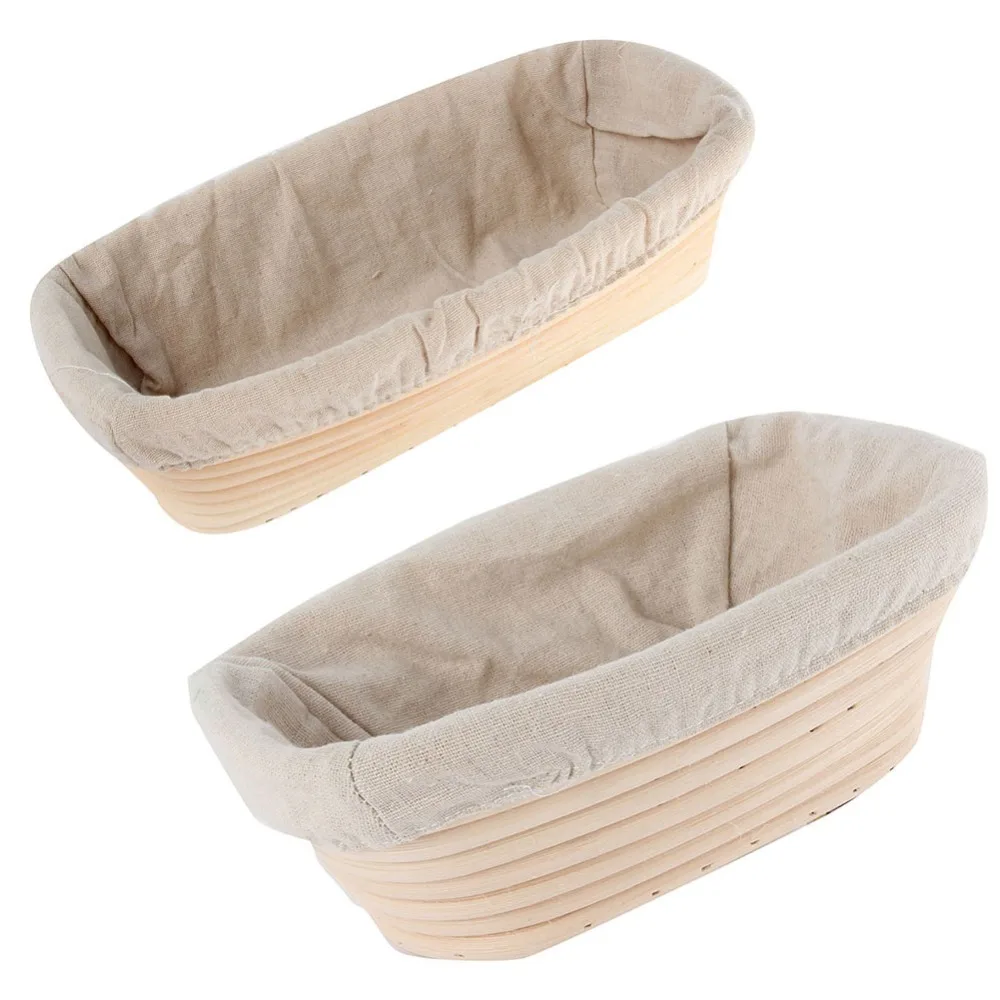 Bread Basket Banneton Brotform Rattan Proofing Liner Round Oval Fruit Tray Dough Food Storage Container Organizer Baskets | Дом и сад