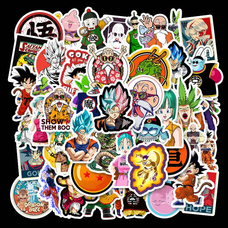 50 шт./компл. Dragon Ball аниме наклейки мультфильм Граффити для DIY багажа ноутбука