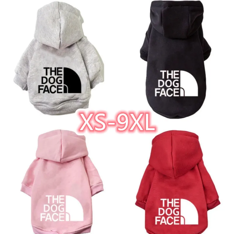 

Dog Face Pet Dog Clothes Winter Warm Hoodie ， French Bulldog Chihuahua Dog Coat Clothes Small Medium-sized Dog Costume XS-9XL