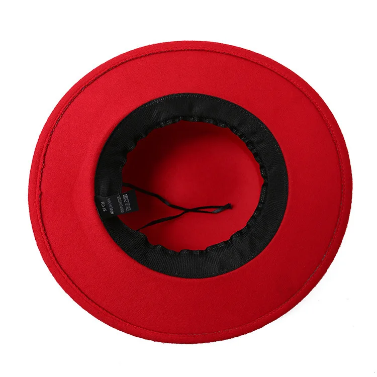 Шляпа с широкими полями для мужчин и женщин модная Панама жемчугом джазовая