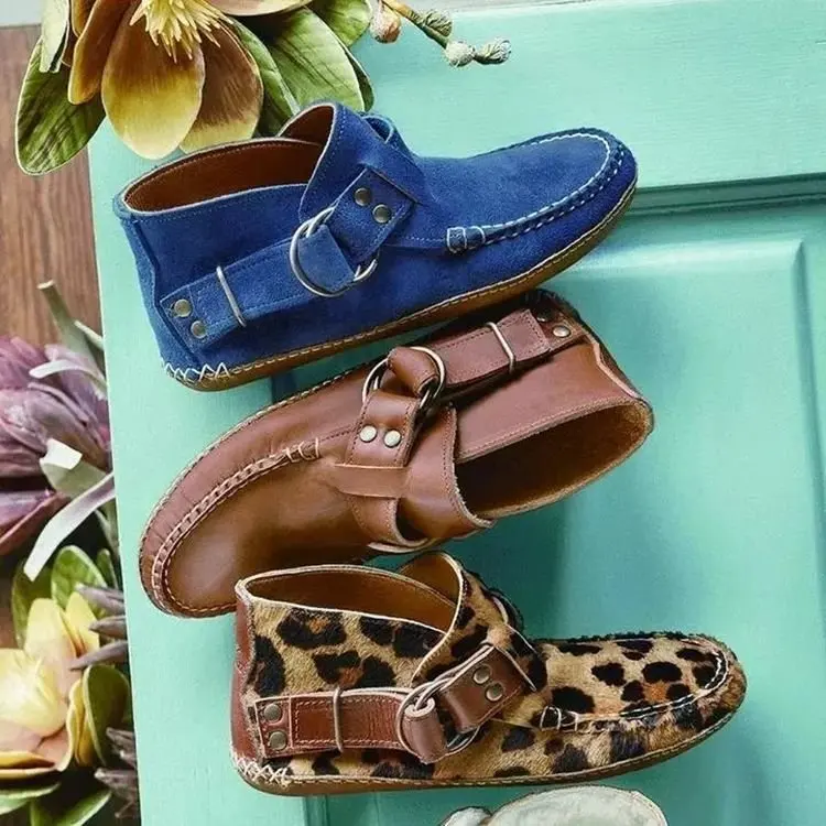 

Женские ботинки телесного цвета с пряжкой, короткие ботинки на толстой подошве в стиле ретро, женская обувь, обувь в горошек, новинка 2022