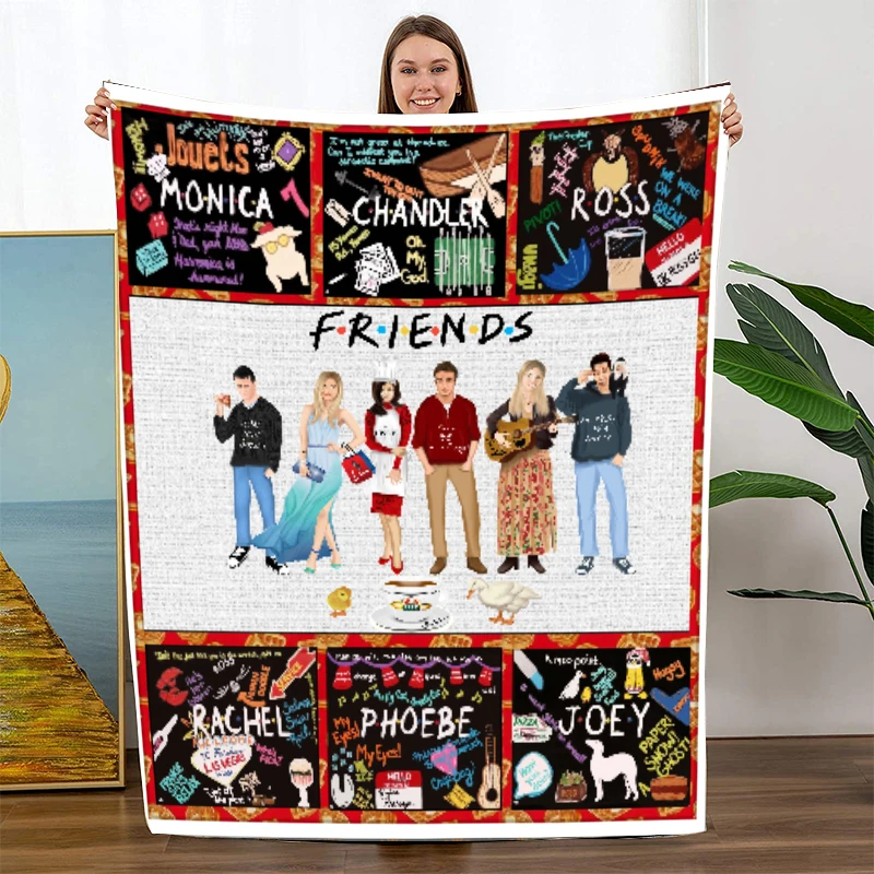 

Ультрамягкое фланелевое одеяло Friends TV Show и плюшевое мягкое Флисовое одеяло, чехол для дивана, кровати, все сезоны
