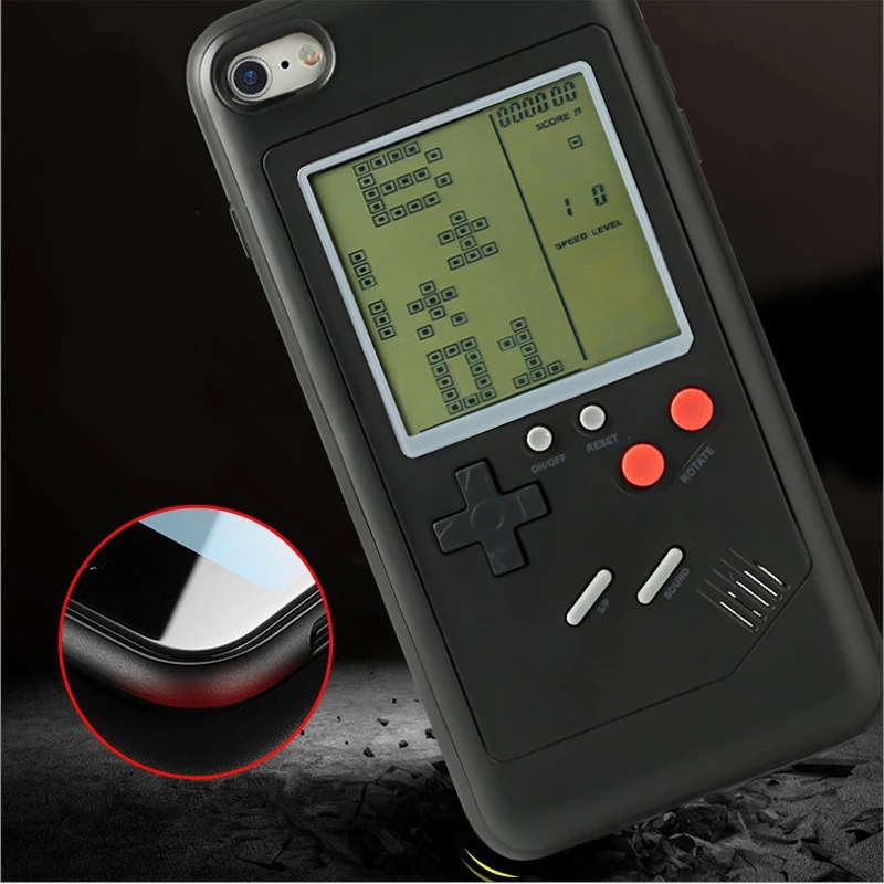 Чехлы для телефонов в стиле ретро с памятью Gameboy Tetris iPhone 6 6s 7 8 Plus мягкий чехол из