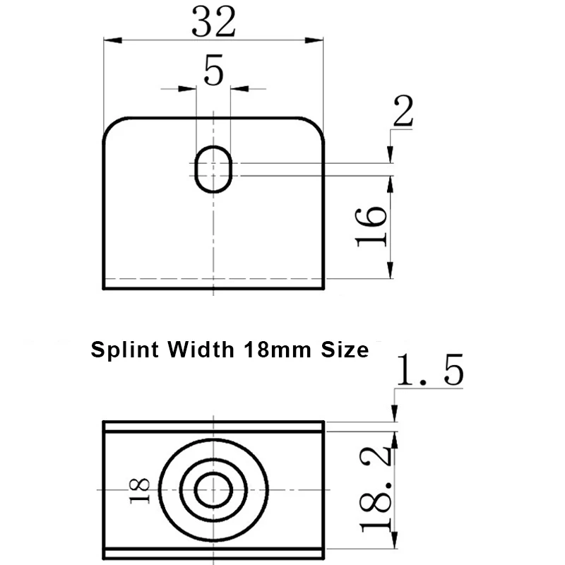 1 шт. универсальный шарнирный ролик для детской кроватки Ширина 16-18 мм |