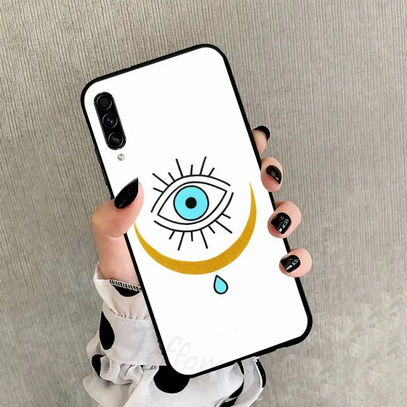 

Fashion Evil eye Phone Case black For Samsung galaxy S 21 20 10 8 A 51 71 50 21s 70 40 20 20e note 10 plus Ultra 5g fe