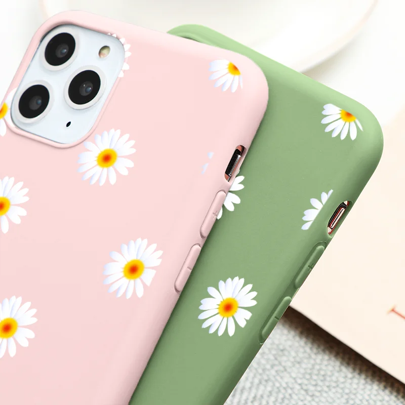 fashion cute daisy flower phone case for xiaomi mi a3 9 lite 9t poco x3 nfc f2 cover for redmi note 5 6 7 8 9 pro 9s 8t 9c 9a 8a free global shipping