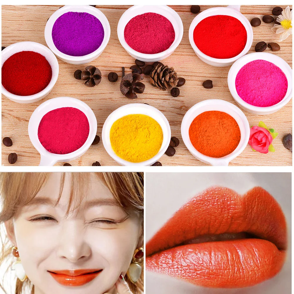 

10Colors DIY Lip Gloss Powder Pigment Material Lipstick Pigment Powder For DIY Lipgloss Powder Pigment Hand Make Up Come