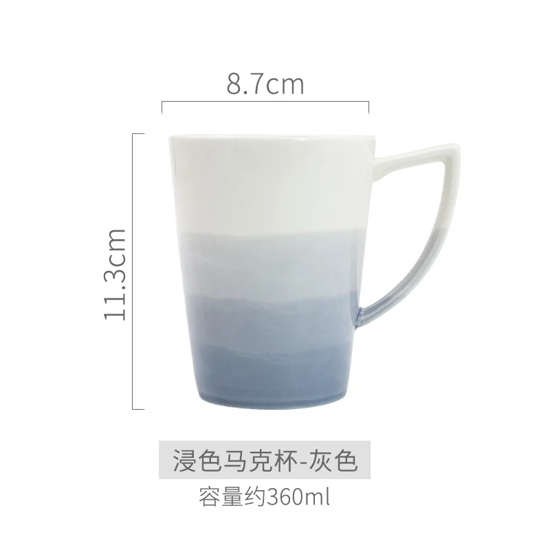 

Hot Drink Mug Breakfast Milk Modern Office Mugs Coffee Cups Ceramic Travel Drinking Big Taza Personalizada Drinkware BG50MS