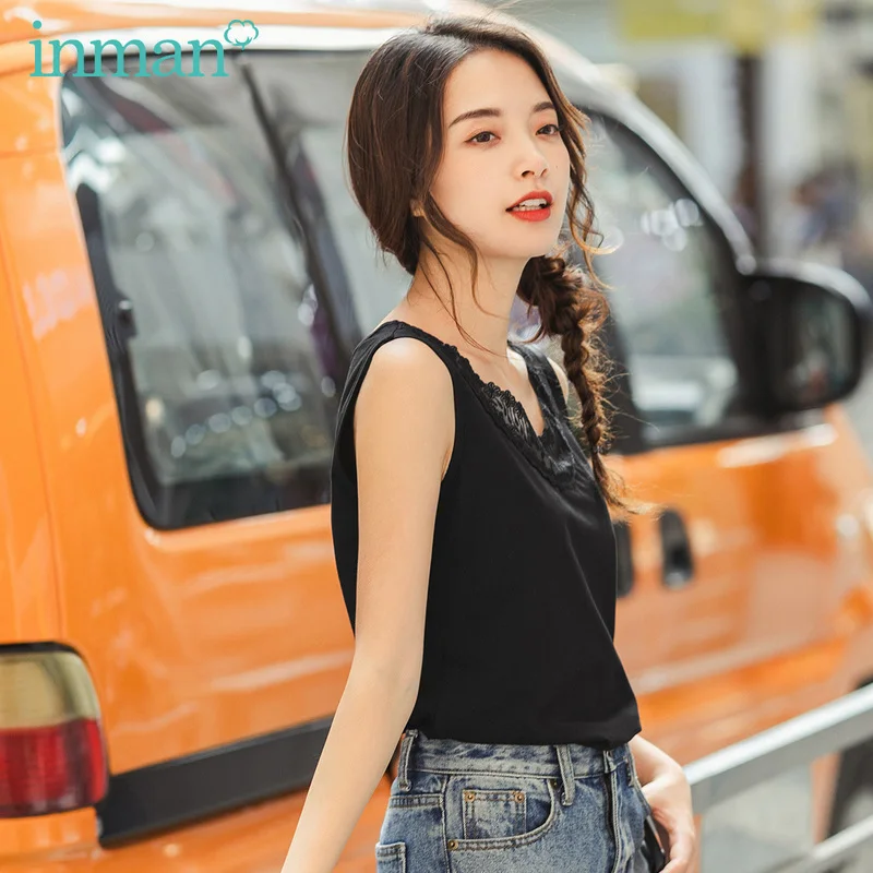 INMAN весна 2020 Новое поступление Проветриваемый эластичный приталенный однотонный