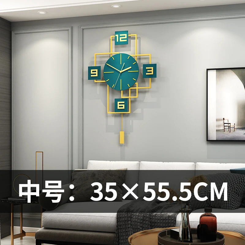 

Nordic Luxury Wall Clock Creative Simple Quartz Large Living Room Pendule Silent Wall Clock Reloj De Pared Home Decor DB60BG