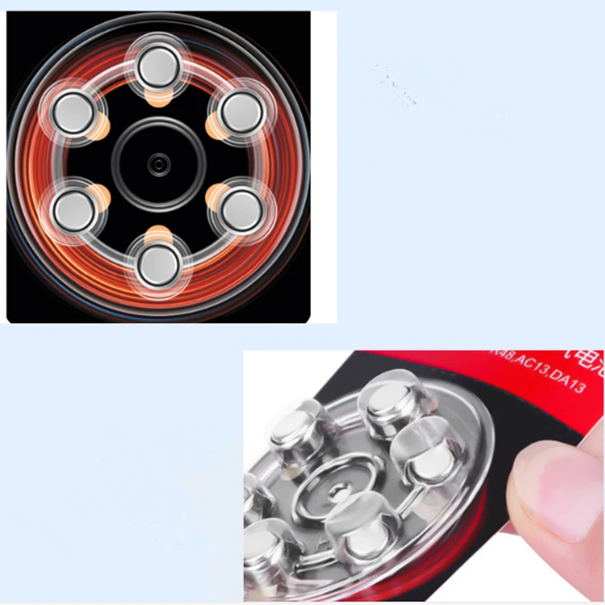 

10x1(card) Original Button Battery Zinc Air A13 PR48 High Power Button Battery Hearing Aid Button Battery