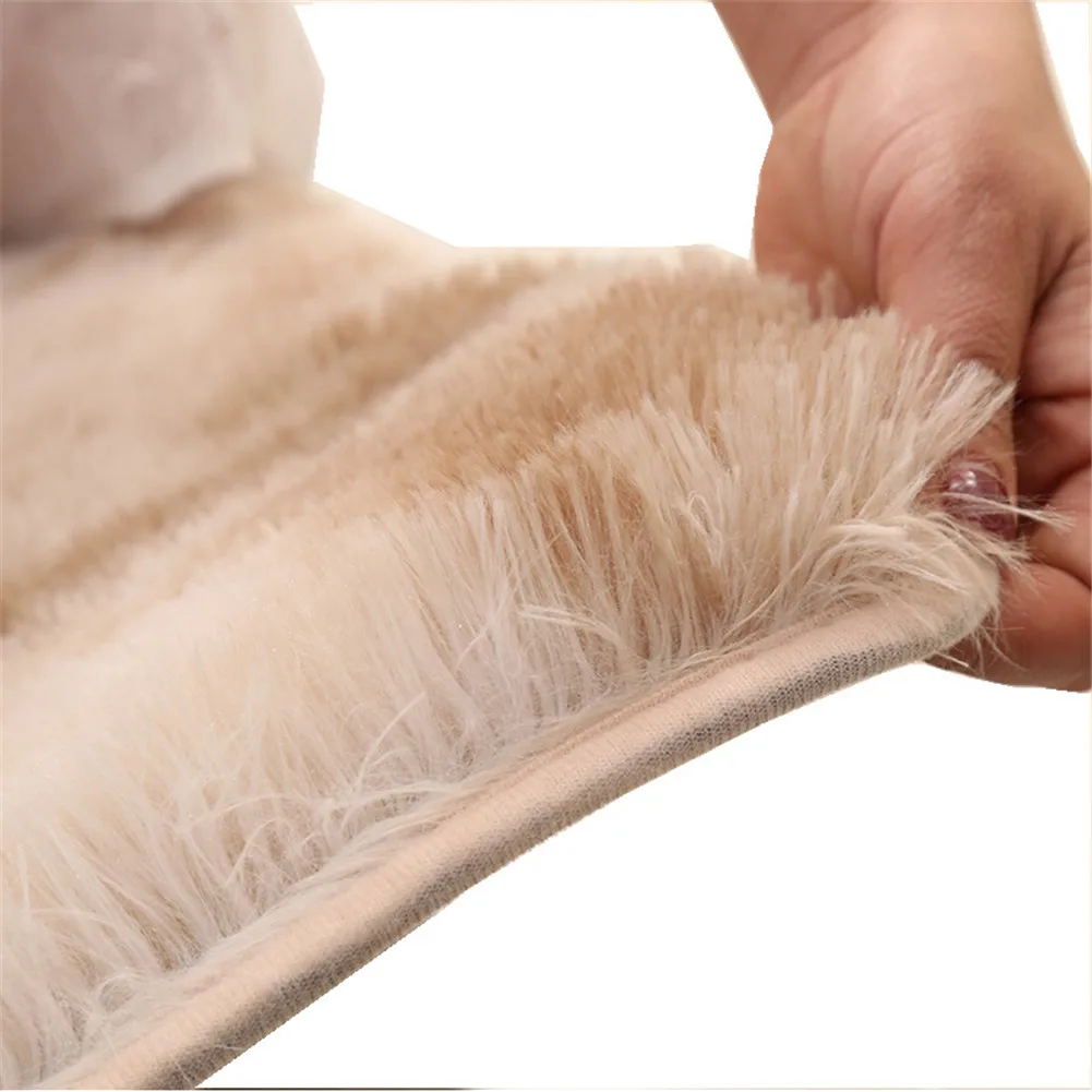 Простой скандинавский ковер длинный плюшевый мягкий для спальни гостиной