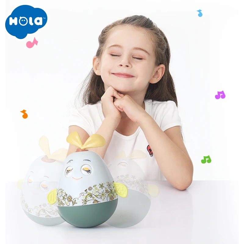 HOLA игрушки 3133 детские для новорожденных кивая неваляшки Детское кольцо колокол
