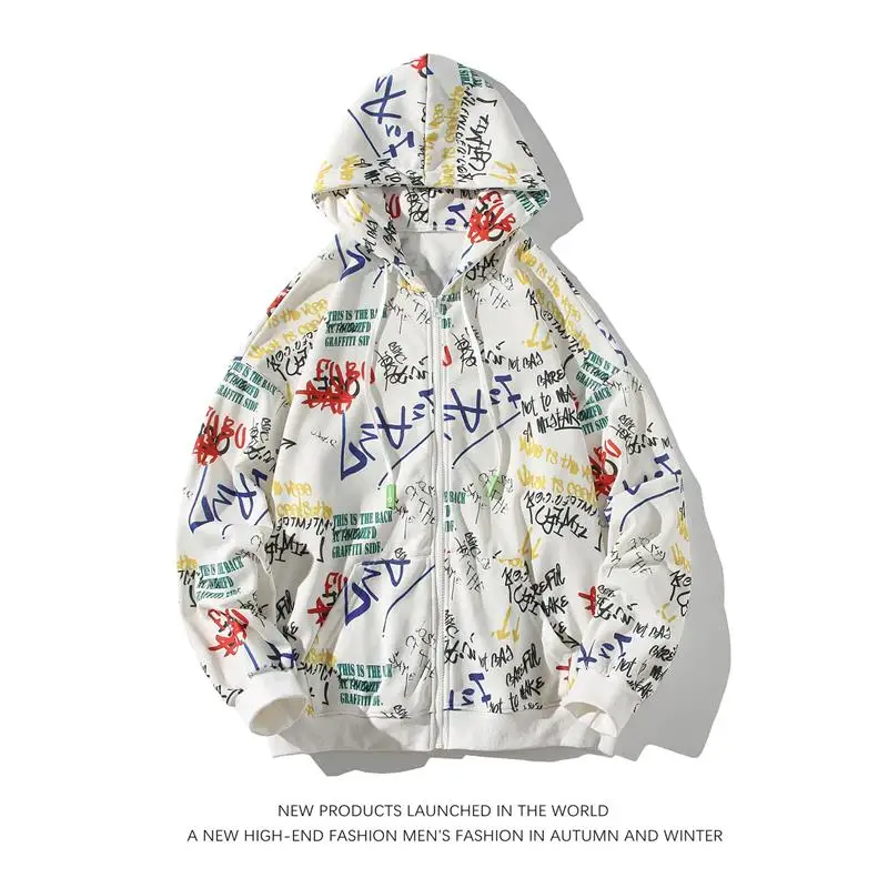 

2021 New Outdoor Men and Women Hoodie Jacket Fashion Hip-hop Biker Style Spring and Autumn Sweater