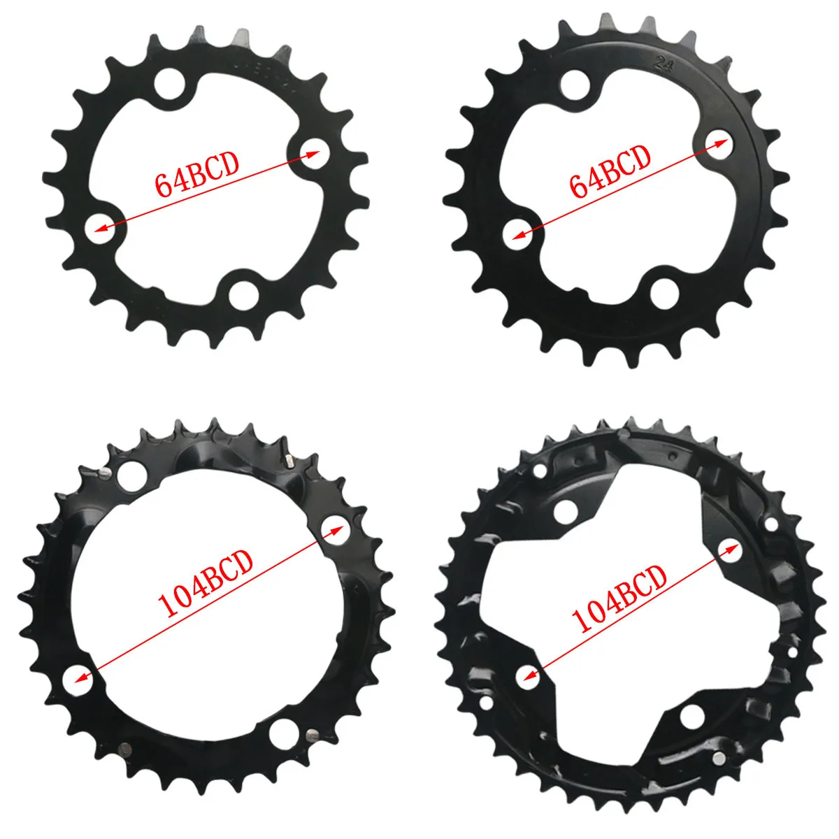 MTB велосипед Chaingring 64/104 BCD 44T 42T 32T 24T 22T зубчатый диск Патч горный цепь для ремонта