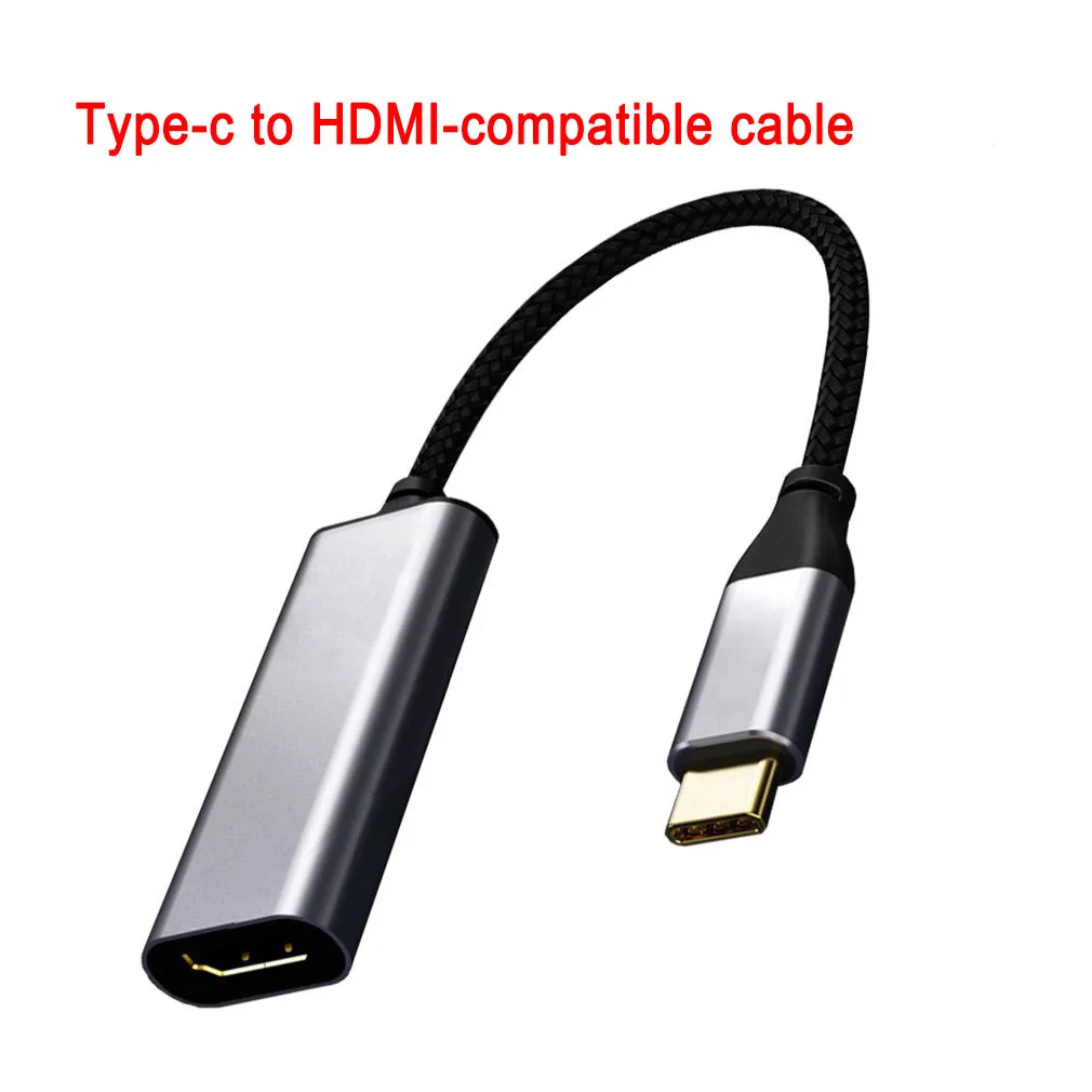 

4K Type C to HDMI-compatible cable Thunderbolt 3 Adapter for MacBook Pro Samsung S20 4K UHD USB-C 4K 60HZ