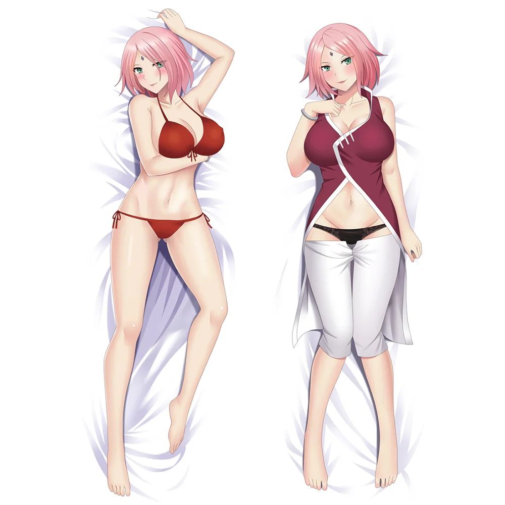 

Anime Cosplay Dakimakura HarunoSakura 2WAY Hugging Body Pillow Case Japanese Otaku Pillow Cushion Cover Gifts