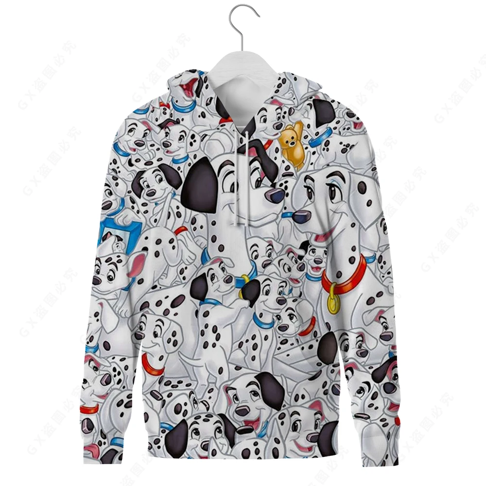 

Новинка 101 Женская толстовка большого размера из мультфильма Disney далматинцев толстовка с капюшоном с пятнистой собакой Женская забавная то...