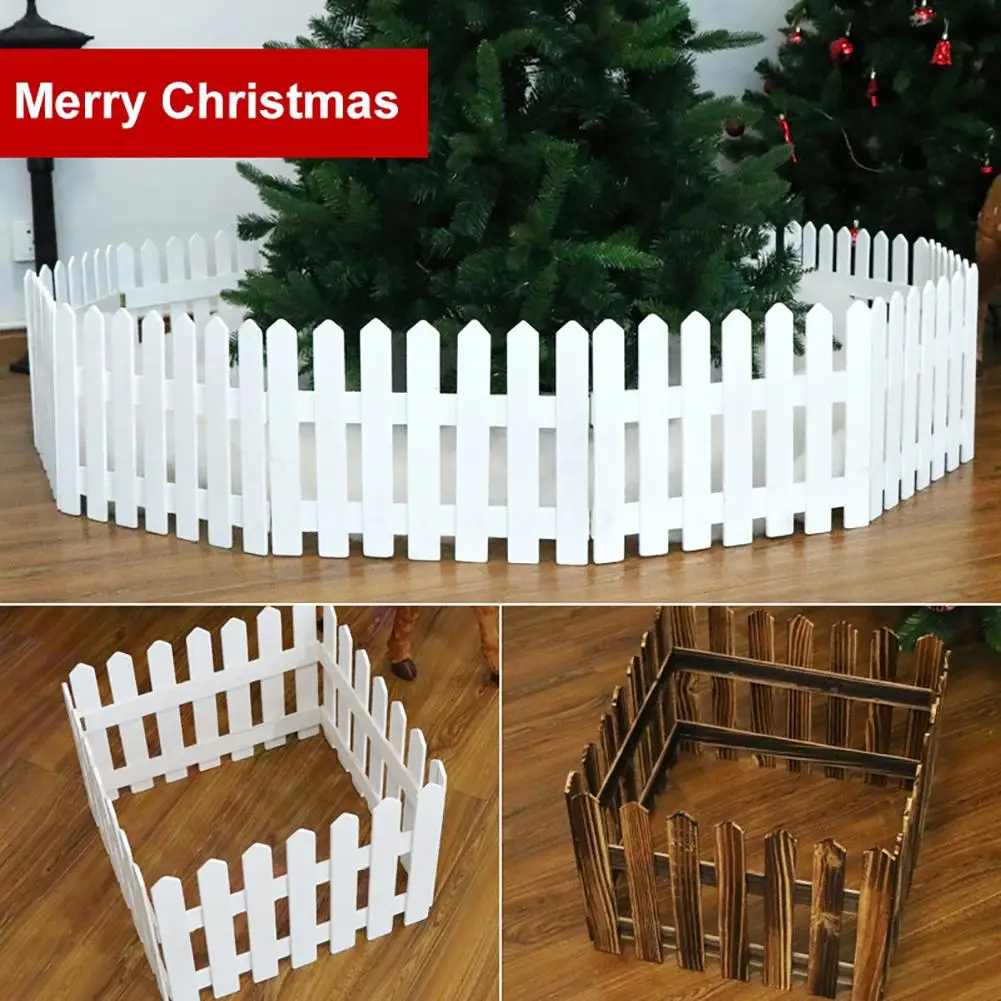 160cm Wooden Fence Christmas Tree Ornament Holiday Showcase Glass Props Decor Workmanship | Дом и сад