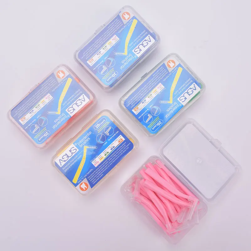 

L Shape Interdental Brush 20Pcs Oral Care Teeth Whitening Dental Orthodontic New