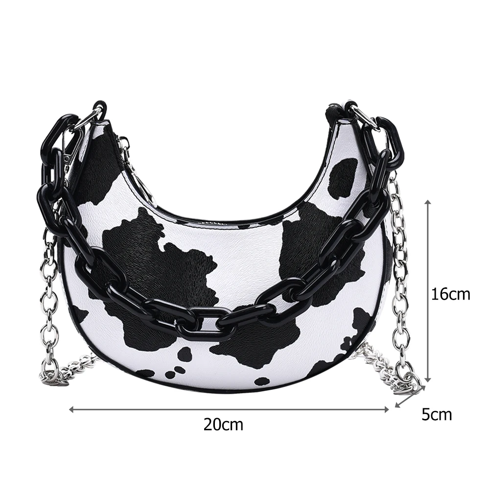 Модная женская сумка мессенджер в форме полумесяца из искусственной кожи с