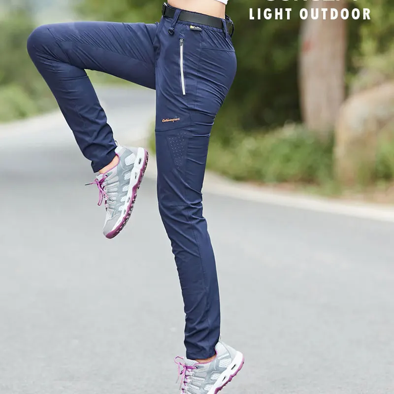 Новые женские быстросохнущие дышащие эластичные спортивные брюки для активного