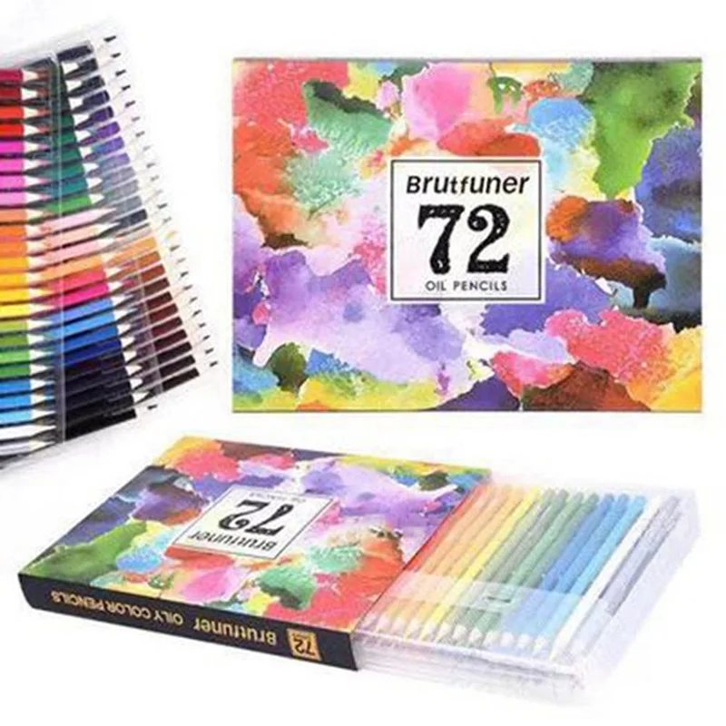 

72 Color Pencil Painting Colored Pencil Set Hand-Painted Wood Soft Watercolor Pencil For School Draw Sketch Art Supplies