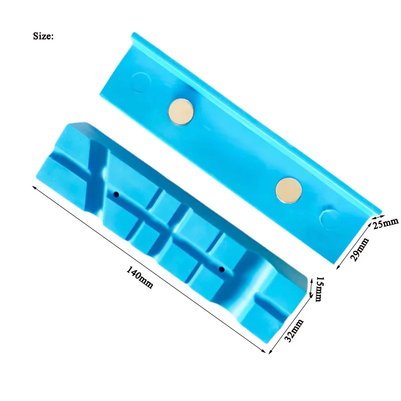 URANN 2Pcs/set Magnetic Soft Pad Jaws Rubber For Metal Vise 5.5Inch Long Bench Vice Jaw Pads Protection Strip | Инструменты