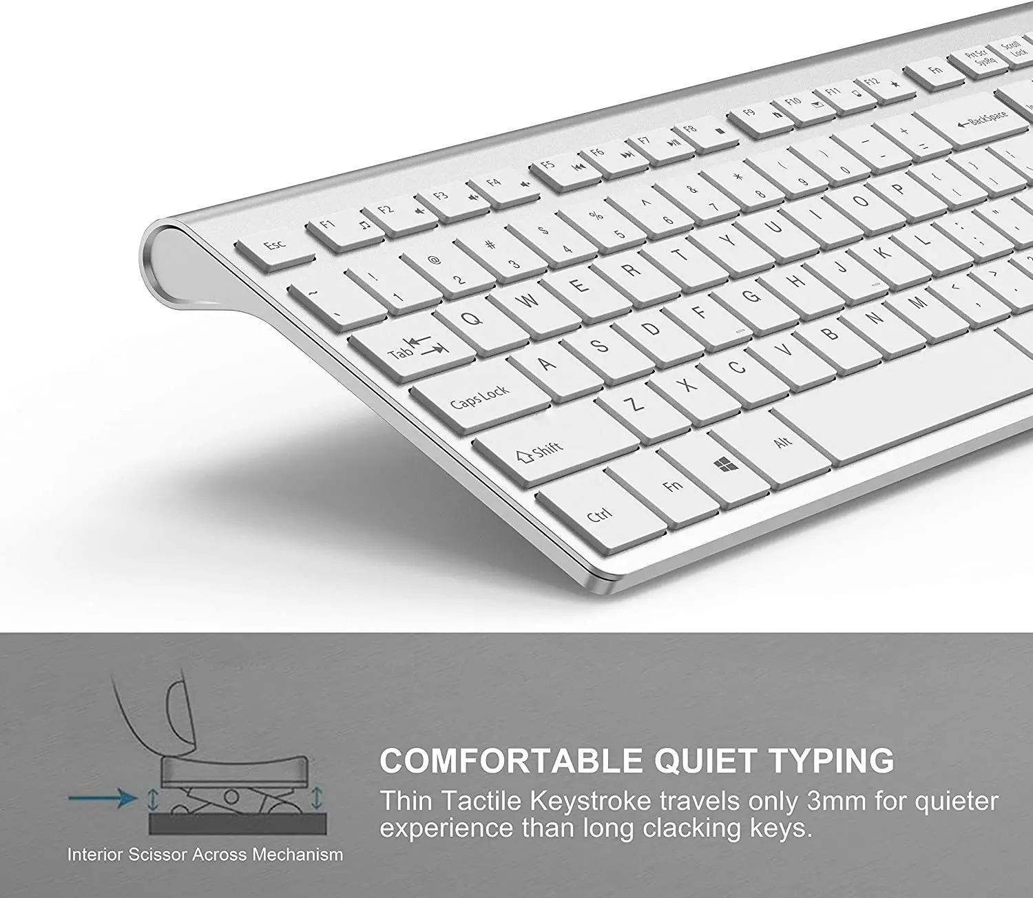 2 4g rechargeable wireless keyboard and mouse。ergonomic full size design。russianenglishgermanfrench。laptoppc windows