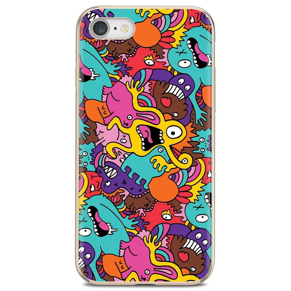 Силиконовый чехол для iPhone iPod Touch 11 12 Pro 4 4S 5 5S SE 5C 6 6S 7 8 X XR XS Plus Max 2020 Детские Монстры в