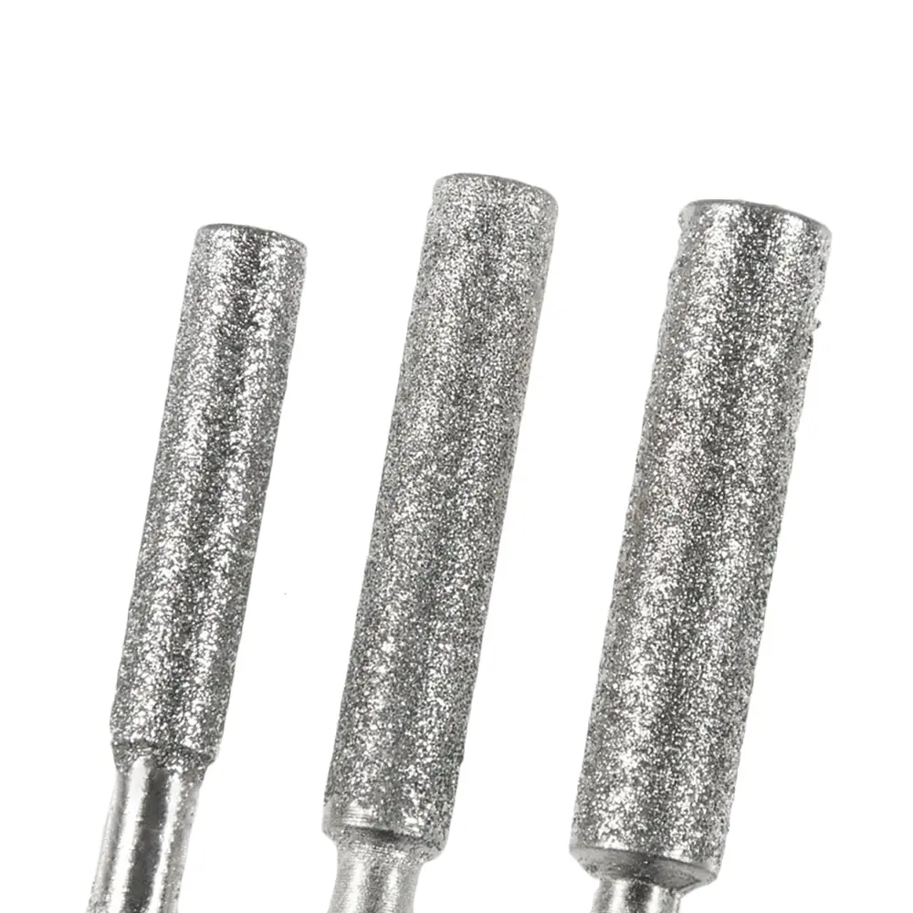 5 шт./компл. цилиндрическая заточка с алмазным покрытием 4 мм точилка для