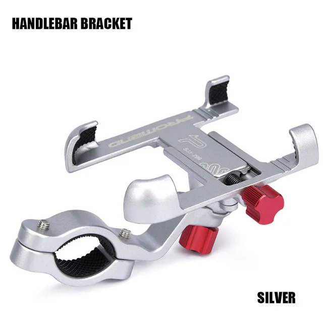 Handlebar Silver Vmonv алюминиевый сплав мотоцикл велосипед заднего вида держатель телефона для iPhone X 8P универсальный велосипедный держатель для камеры Sansung S8 S9 крепление - Цвет: Handlebar Silver