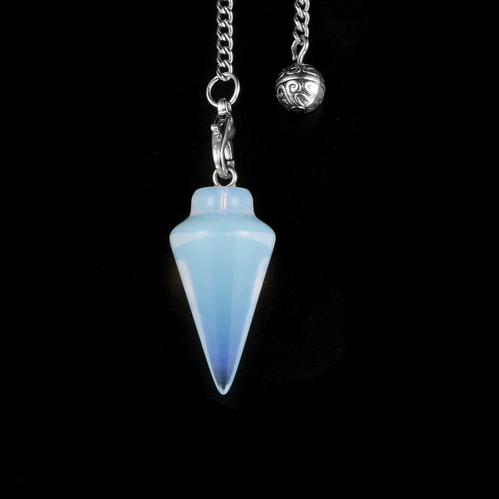 Рейки Исцеление шестиугольный Конус Маятники натуральный камень подвеска