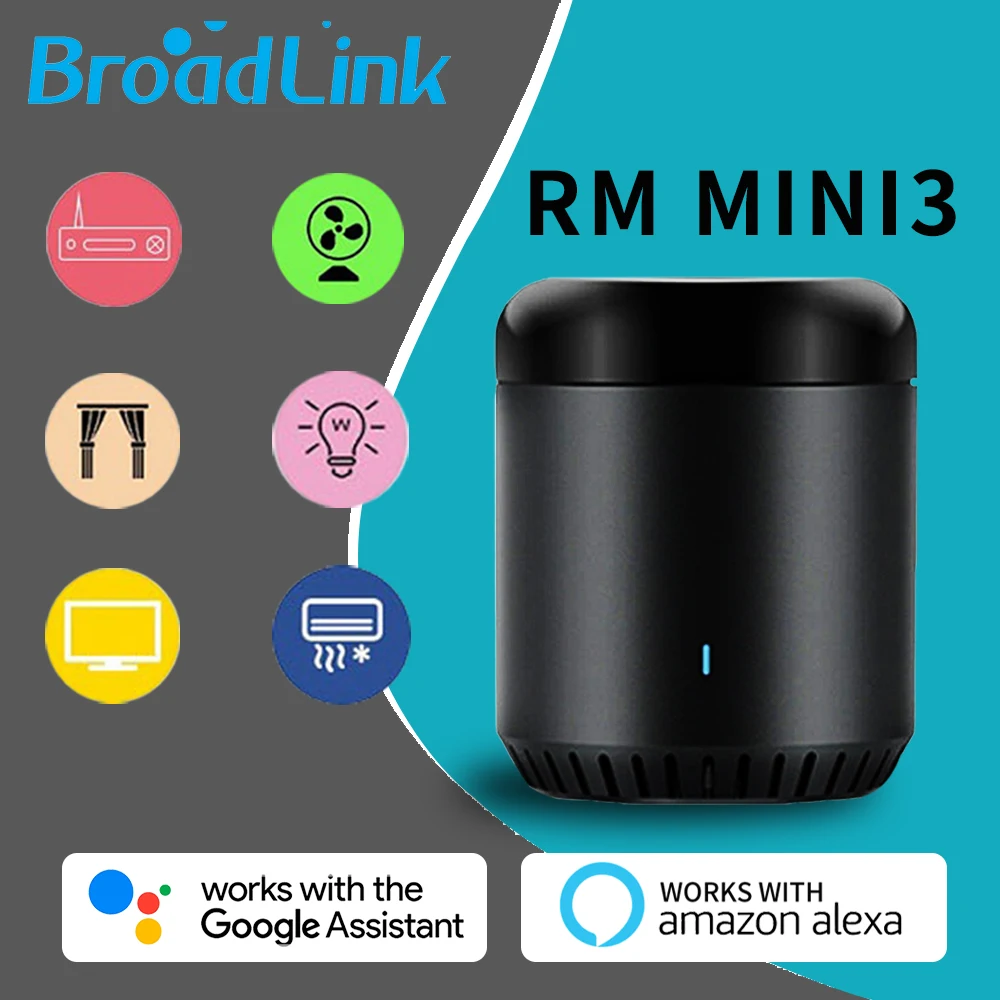 

Broadlink RM Mini3 Universal WiFi IR Remote APP Control TV Smart Home For Alexa Echo Google Home Mini remote controller