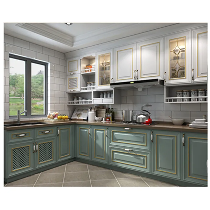 Лучшая цена деревянный кухонный шкаф дизайн американский стандарт |