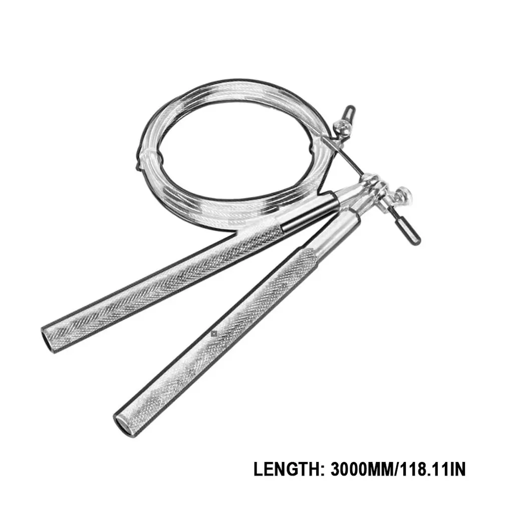3 Meters Bearing Skipping Rope Fitness Training Professional Jumping Double Shaking Game Metal Aluminum Handle | Спорт и развлечения