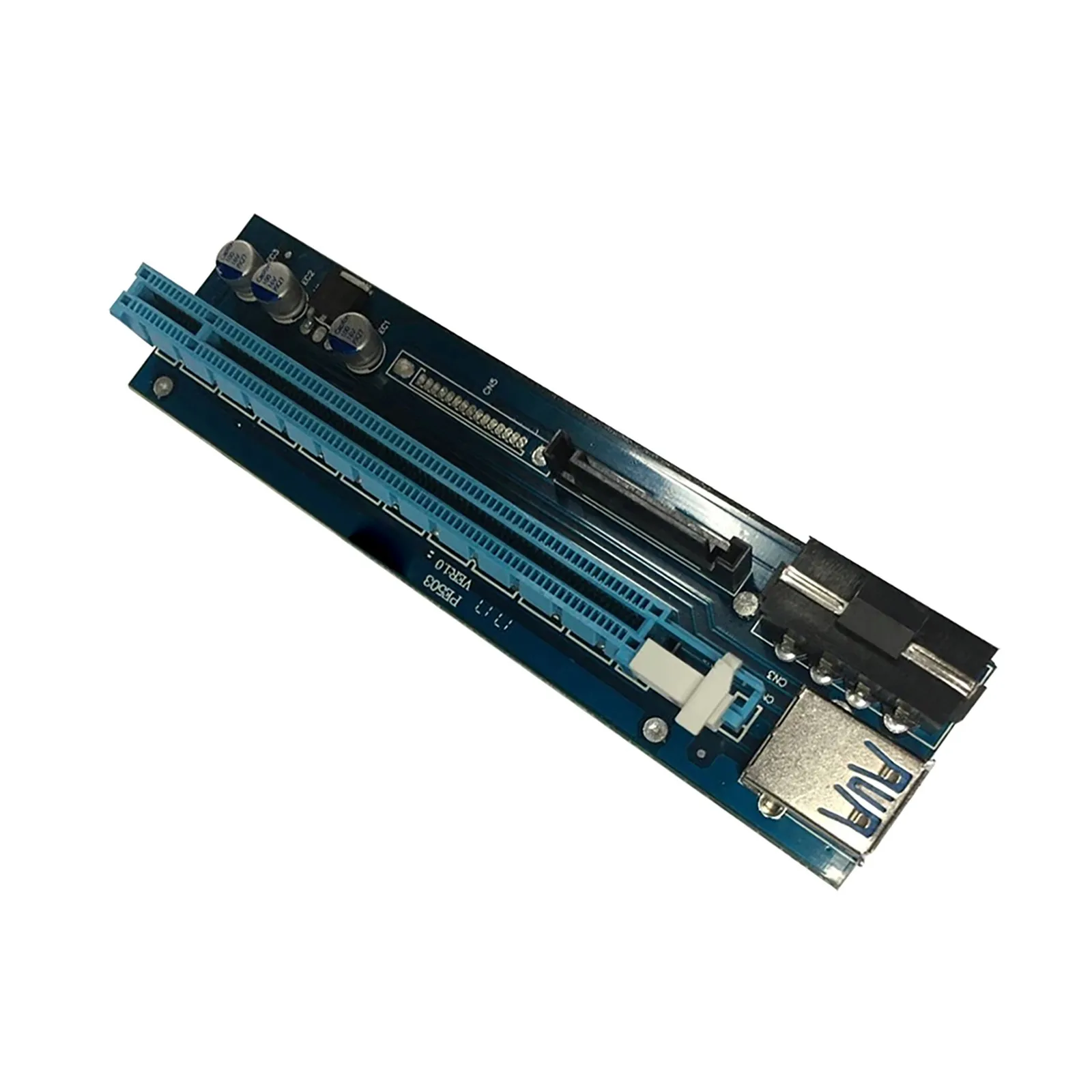 PCI-E для Биткоин-Litecoin-ETH монета PCIe VER006C 4Pin + SATA двойной Интерфейс 16x 1x Питание Райзер