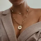 Ожерелье для женщин жемчужное многослойное ожерелье ретро ожерелье длиной до ключиц с подвесками цепочка ювелирные изделия оптом