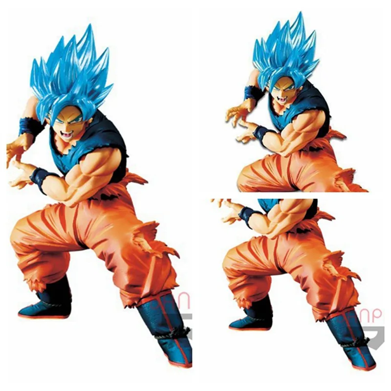 

Anime Figures Dragon Ball Super Saiyan Son Goku Blue Hair PVC Toys Decor Doll Gogeta Action Figurals Juguetes Figma Gokou Model