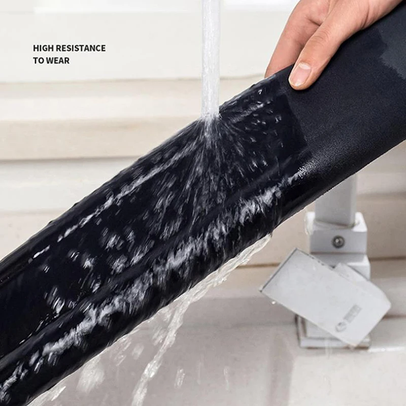 1 шт. Гибкая уплотнительная лента для нижней части двери звукостойкая