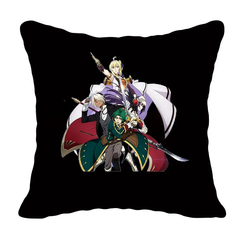 

Хлопковый чехол для подушки с аниме Grancrest Senki, чехол для дивана, домашний декор, чехол для подушки, Автомобильная Подушка 45*45 см