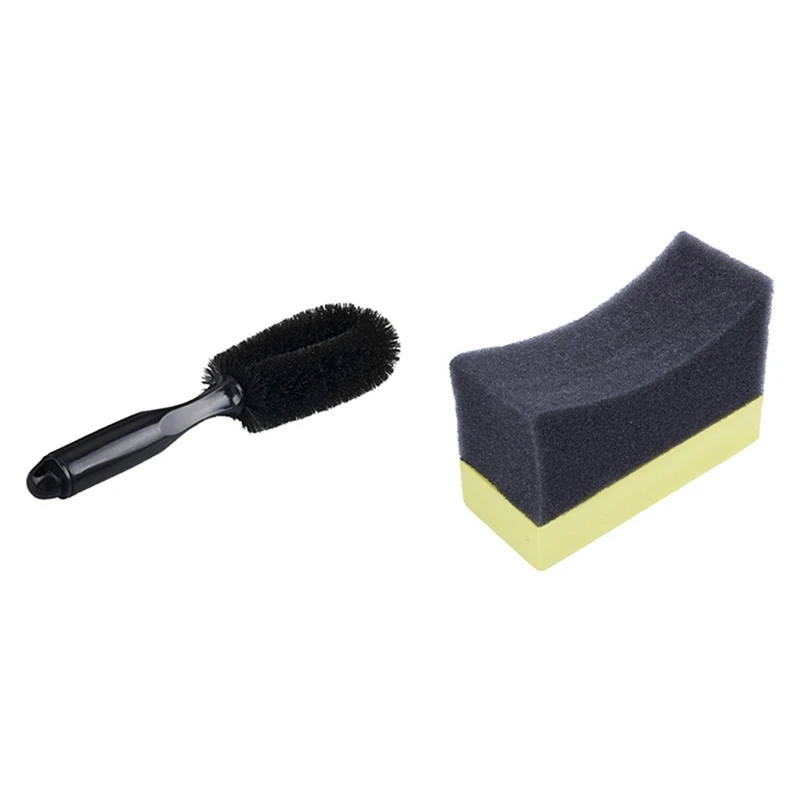 

Мягкая щетка для чистки автомобиля, губка-аппликатор в форме полумесяца для чистки автомобильных шин