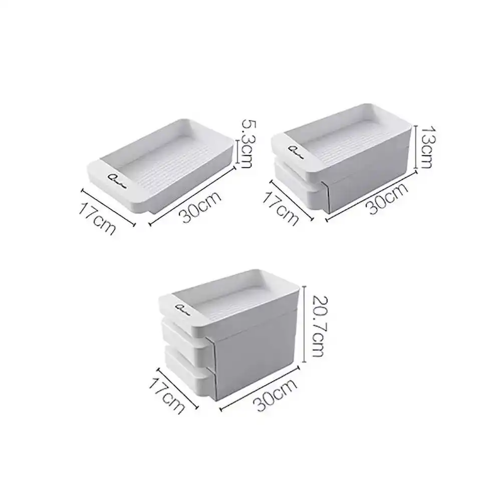 

Tray Storage-Box Refrigerator-Eggs-Organizer Drawer-Type Cuisine Plastic Kitchen Rangement