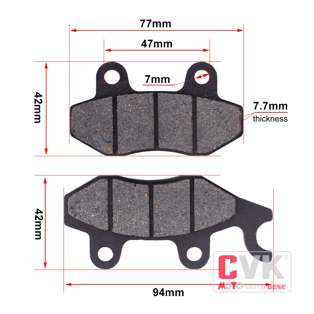 CVK передние тормозные колодки диски обувь для YAMAHA TT-R 250 TTR250 1999 2000 2001 2002-2006 YZ250 YZ 1992