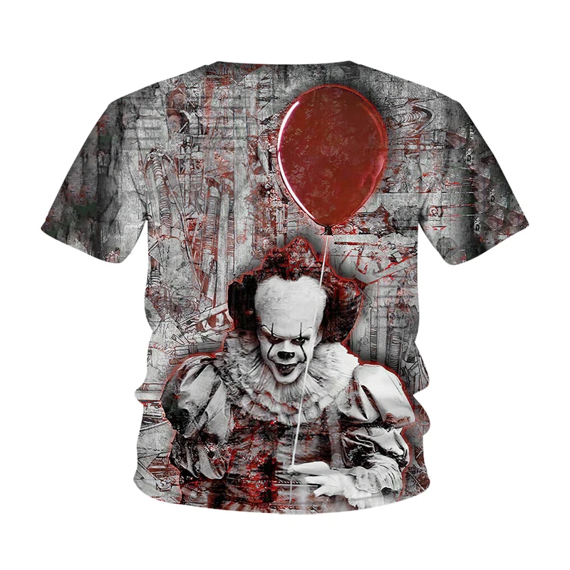 2021 New clown Children Clothes Summer Joker Funny T-shirt For Girls Boys Funny Anime 3D Print T-shirts For Kids Oversiz Tops images - 6